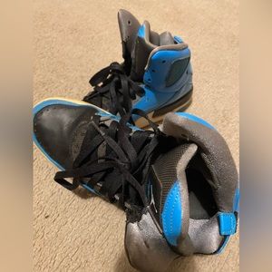Nike Air Jordan Flight Basketball High Tops Size 6.5Y Black and Blue